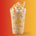 Caramel Frappe with Whipped Cream Drizzle, McCafe
