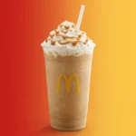 Caramel Frappe with Whipped Cream Drizzle, McCafe