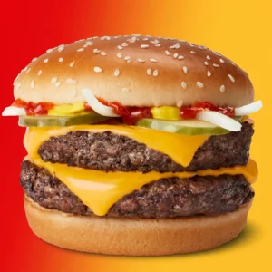 Mcdonald's double Quarter Pounder with Cheese Burger