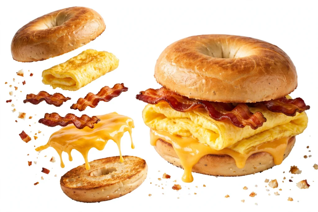 McDonald's USA bacon, egg & Cheese Bagel